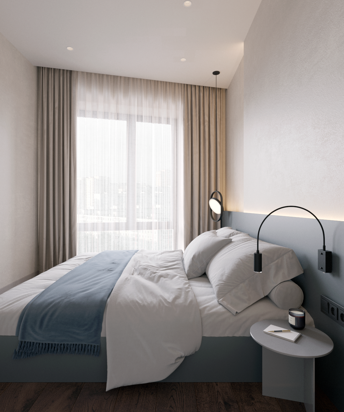 Однушка со сложной геометрией помещения