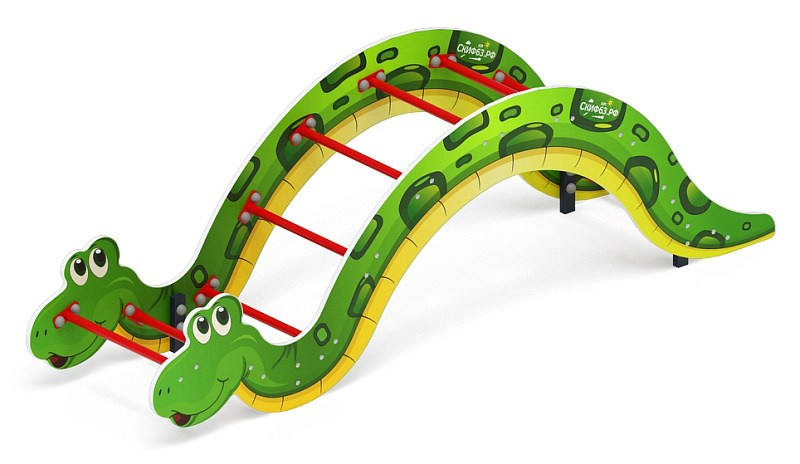 Лаз Змейка - СО 1.10.07 Габариты (ШхДхВ): 2400x566x770 Зона безопасности, мм: 4400х2560