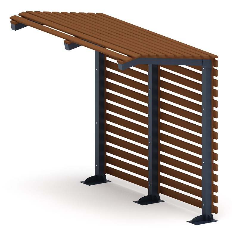 Пергола - МФ 77.00.01-01 /без поликарбоната/ Габариты (ШхДхВ): 1710x3000x2765 мм