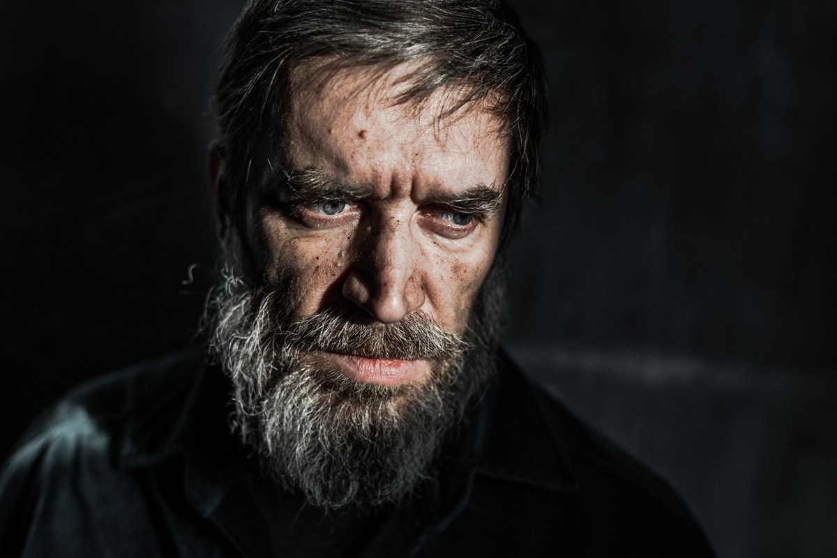 Studio portrait. Documentary and art photographer Alexey Terentyev