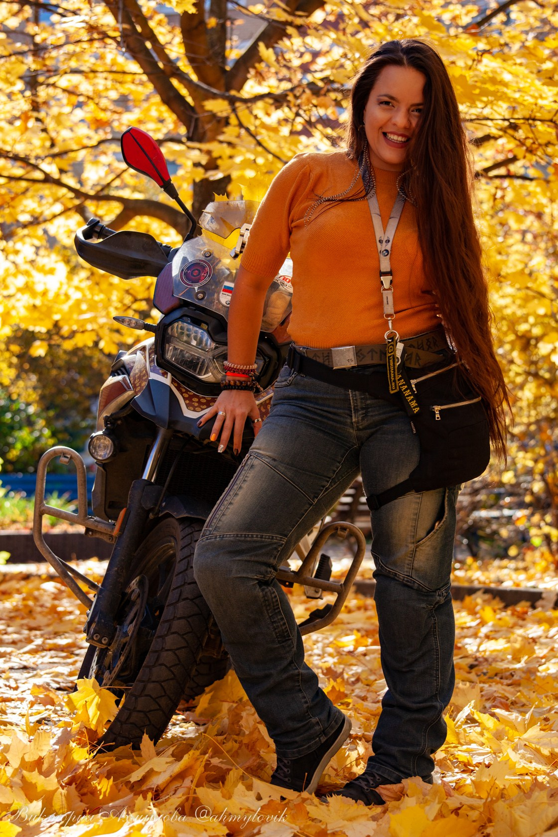 Маша Печенька (BMW GS1200). Виктория Ахмылова. Фотограф в Москве