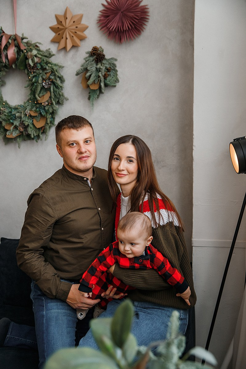 Зимняя фотосессия в студии. Фотограф Олеся Жомер