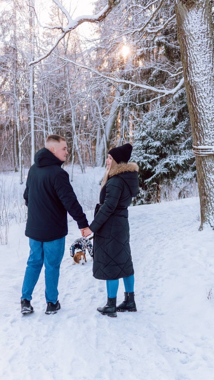 Юля Дима и малыш Оскар