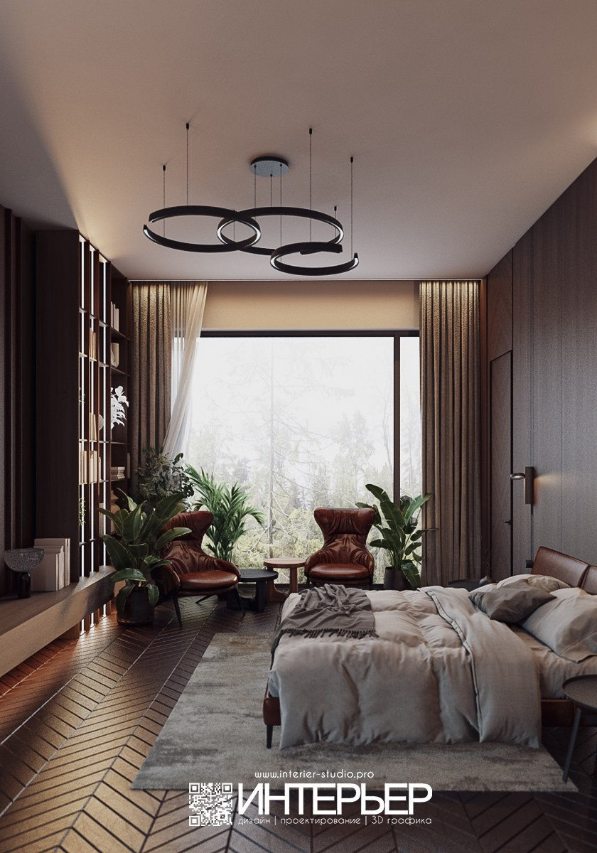 Дом Тамирлана и Айшат. 2 этаж. Дизайн интерьера, 3D визуализация и 3D моделирование. Создание проектов и чертежей. КМВ: Кисловодск, Пятигорск, Ессентуки и удаленно
