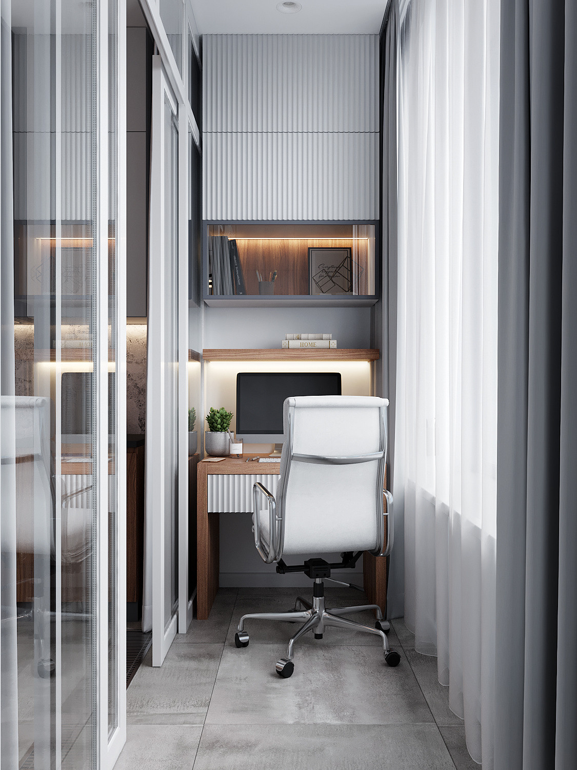 Рабочее место на лоджии