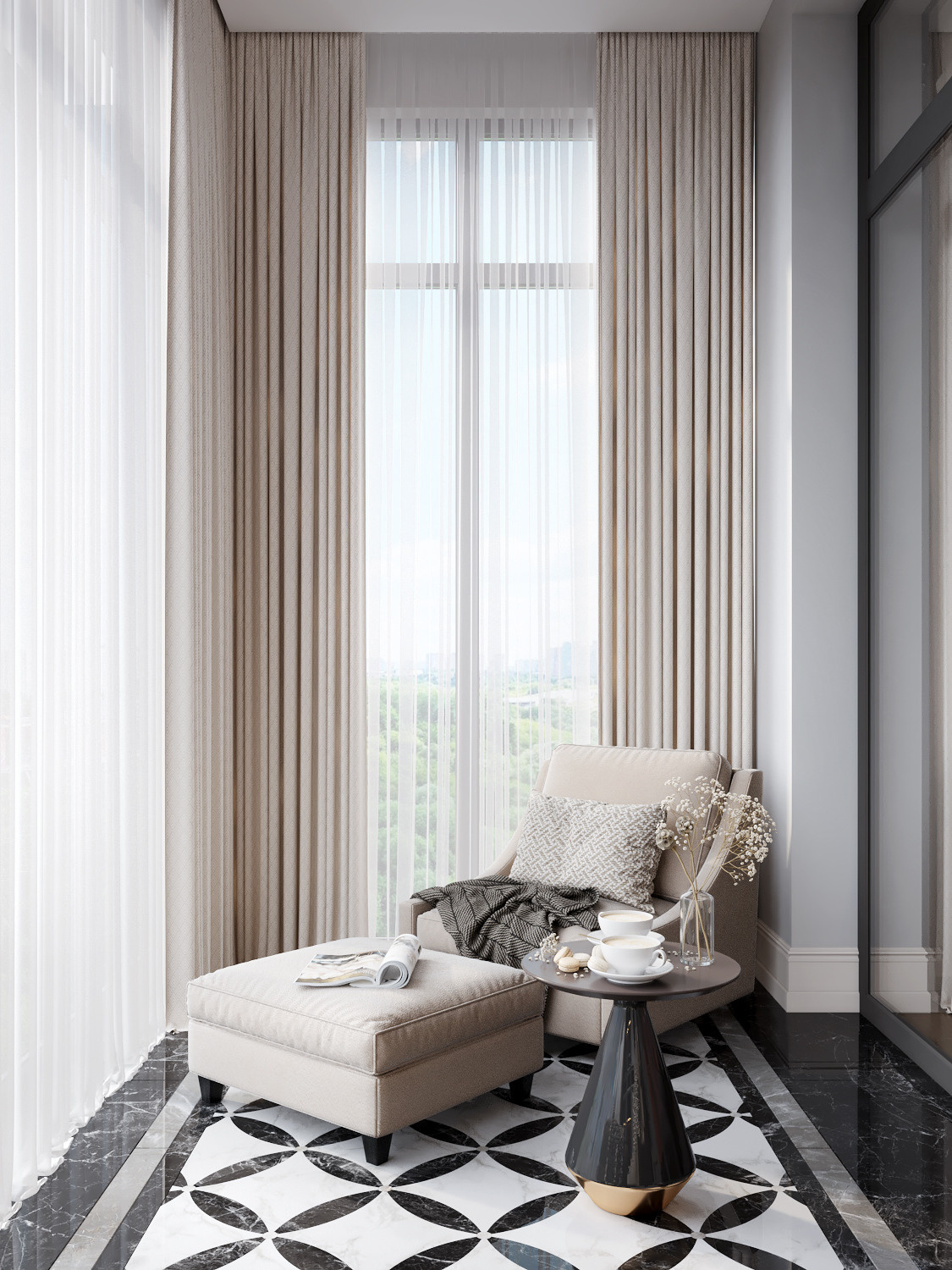 ЖК Река. Дизайн интерьера в Москве