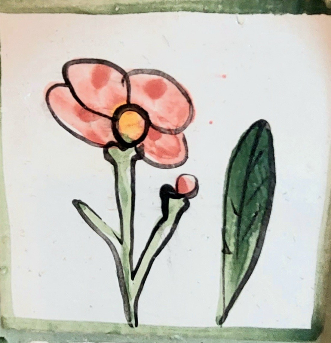 Много плиток-цветочков. Керамика с историей. Елена Рогалёва