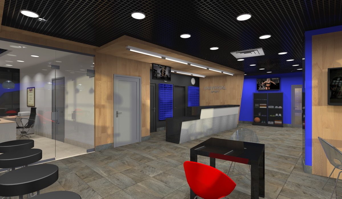 Фитнес-Центр. Дизайн интерьеров Краснодар