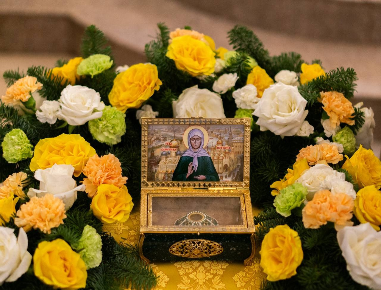 В наш храм доставлен ковчег с частицей мощей Блаженной Матроны Московской. Саратовское Северо-Западное благочиние