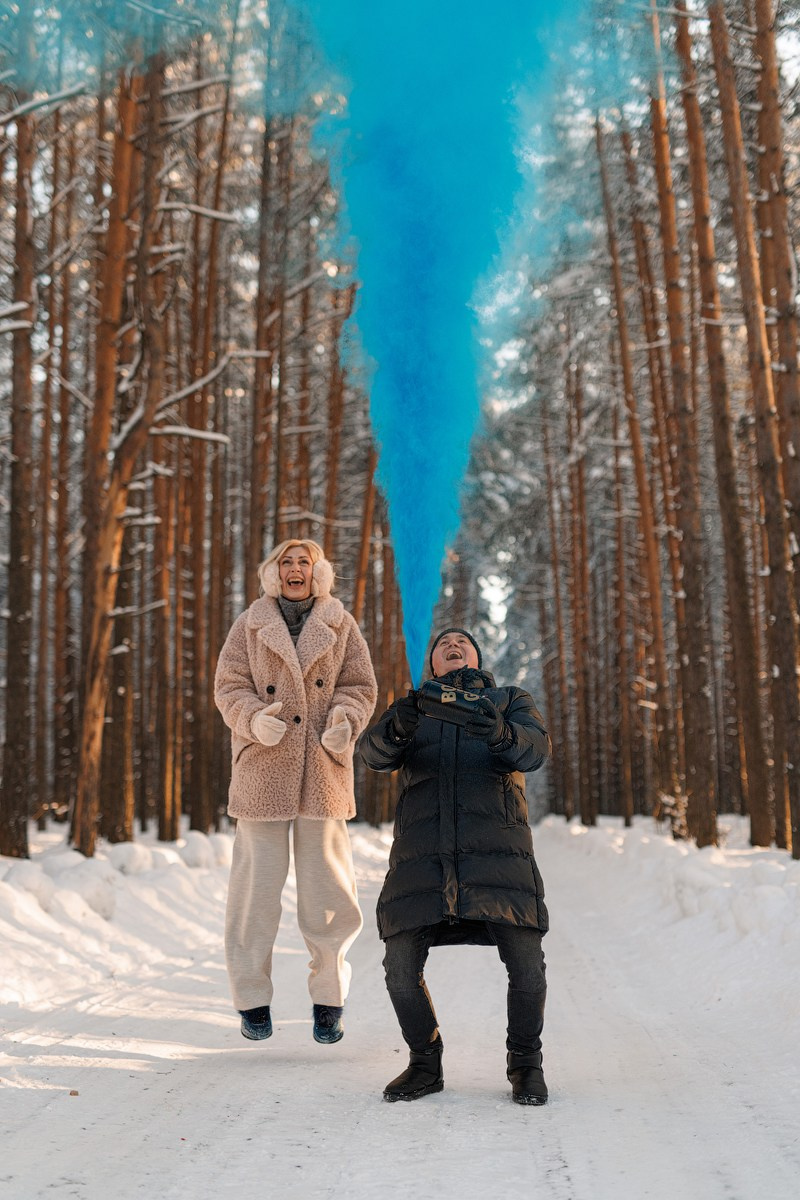 Гендер пати зимой. Свадебный и семейный фотограф Наталья Штык