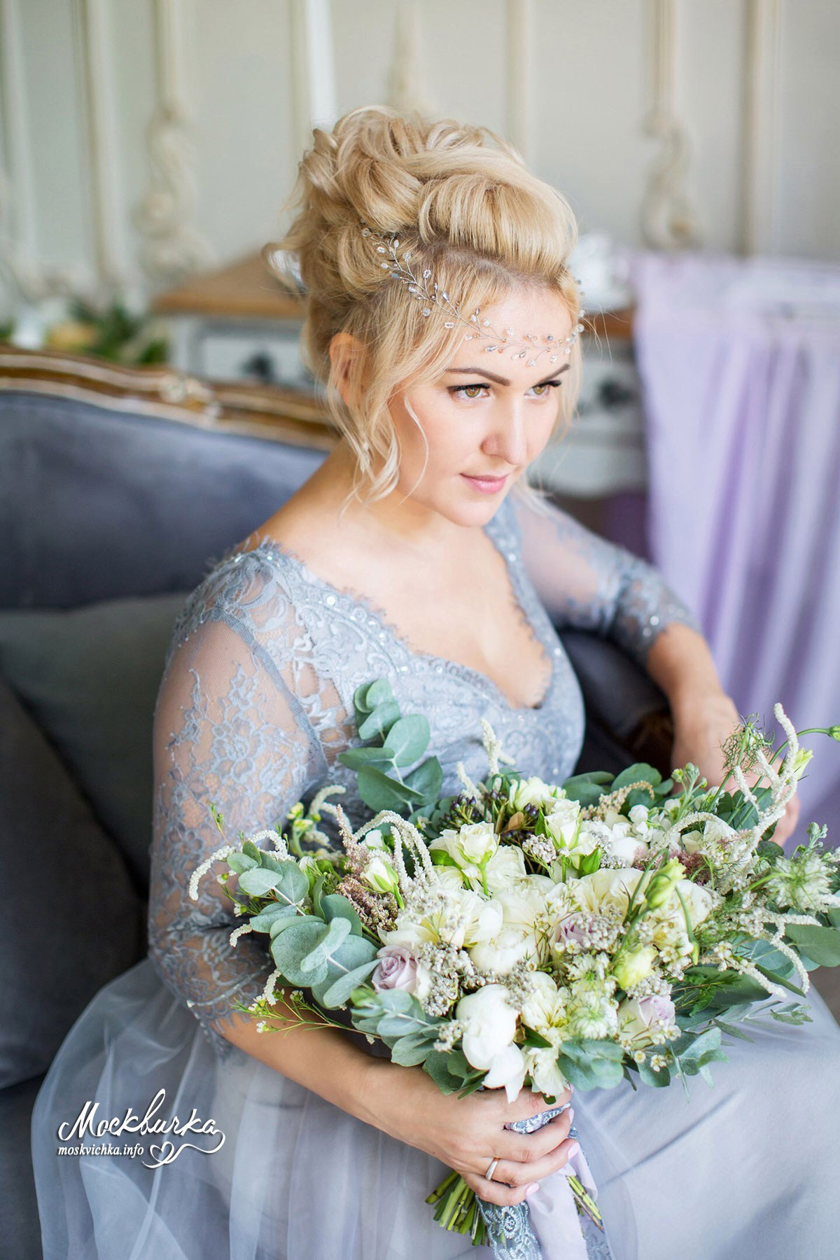 Вечерние образы. Прически и макияж на свадьбу, фотосессию, корпоратив от стилиста Кандаловой Елены в Москве, Домодедово