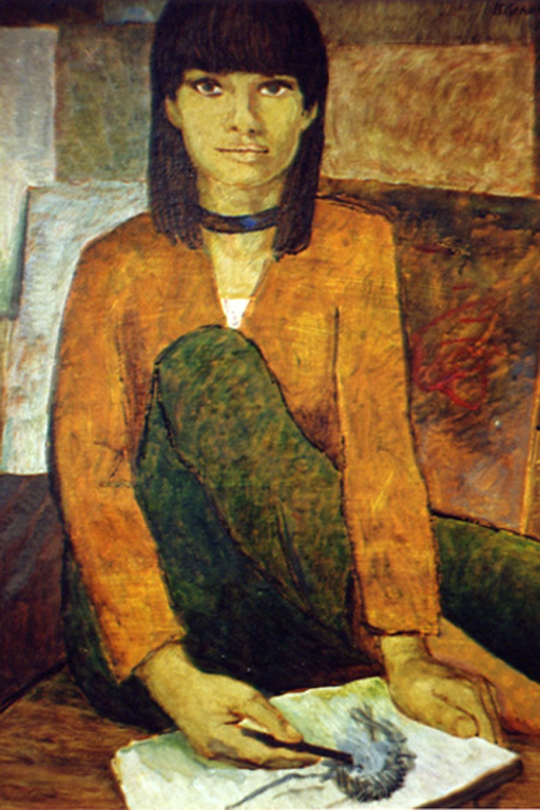 «Художница» 1972 год Собр. Д. Томас. Мадрид. Художник Величко Вадим Семёнович