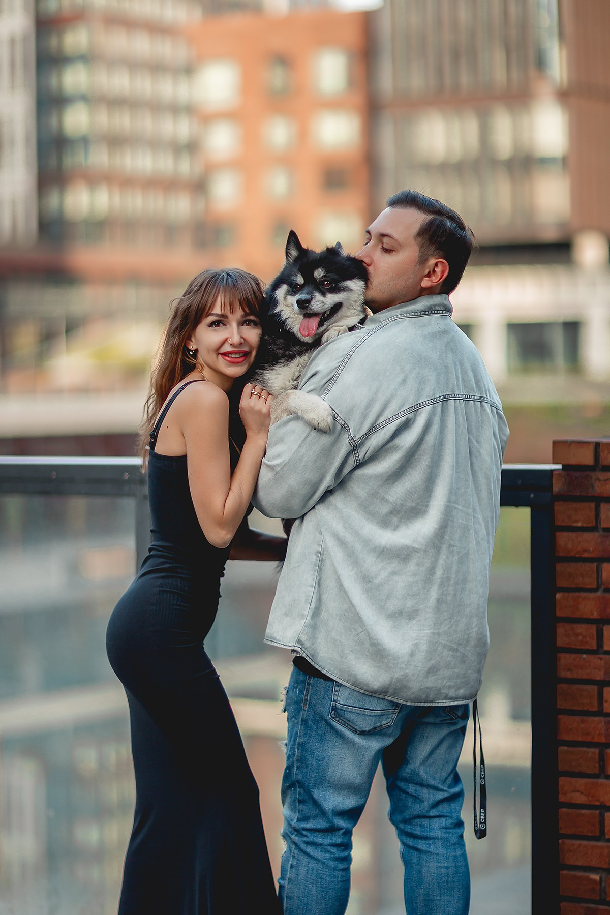 Надежда, Дмитрий и Марсель. Семейный фотограф анималист Мария Крючкова