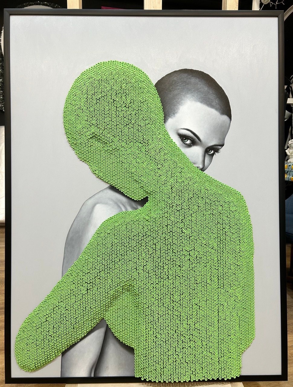 Аlter Ego 2, мдф/масло/саморезы, 90×120 см, 2023 год