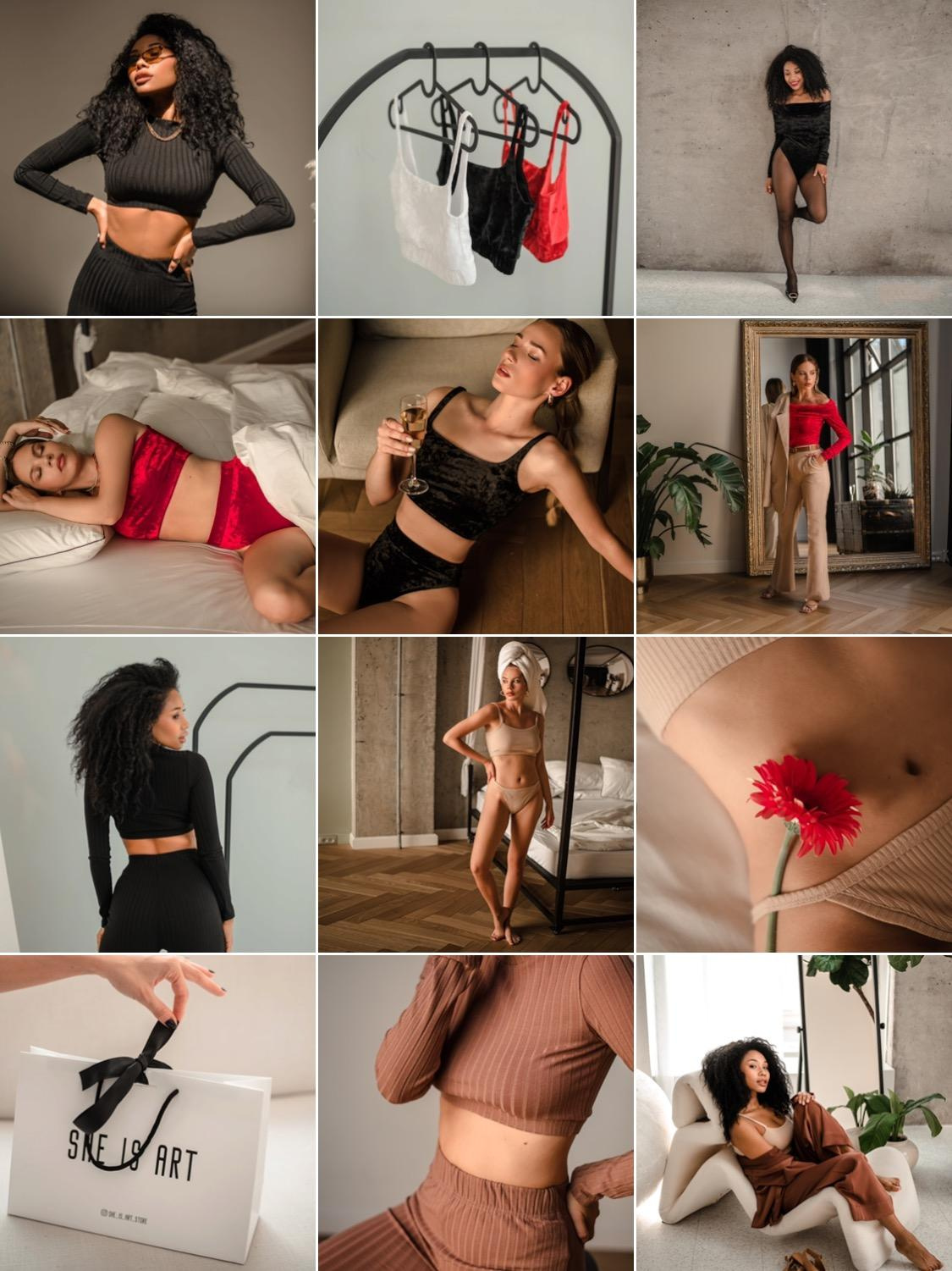 Бренд нижнего белья. Контент фотограф в Москве Лихачева Ксения