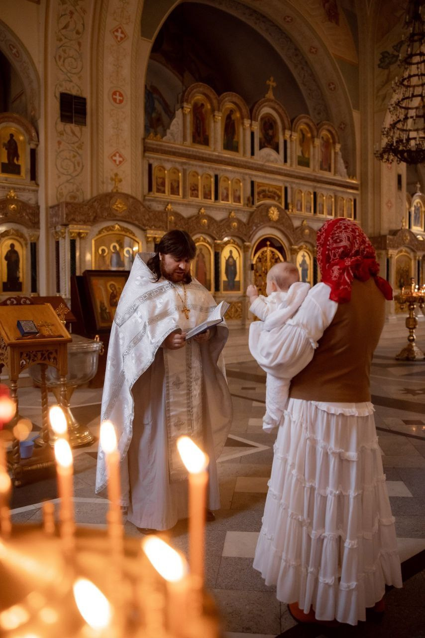 Таинство Крещения. Семейный фотограф в Москве