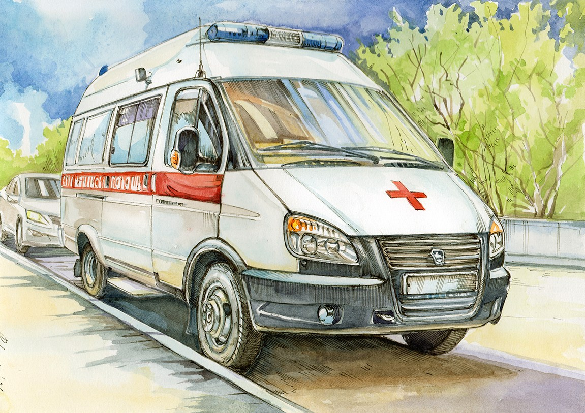 Легковые и грузовые автомашины СССР. Художник Александр Петрунин