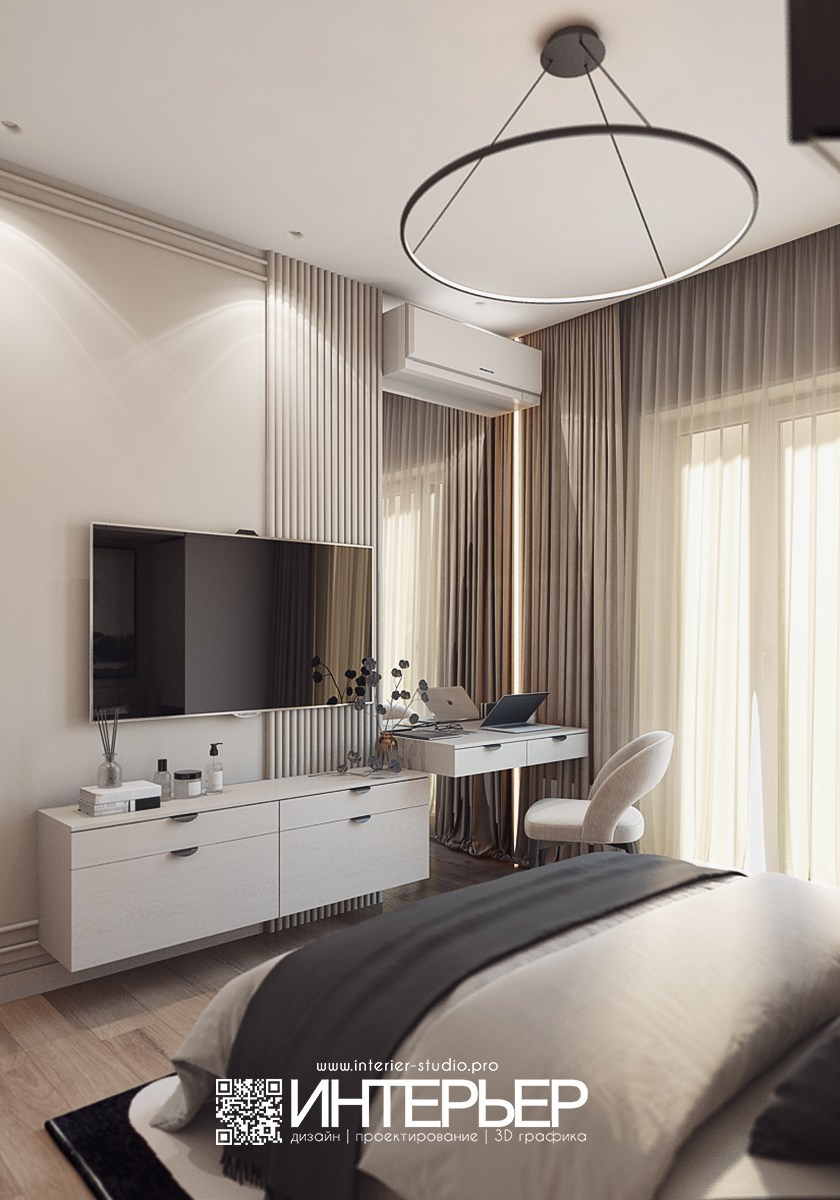 Квартира Виктории г. Москва. Дизайн интерьера, 3D визуализация и 3D моделирование. Создание проектов и чертежей. КМВ: Кисловодск, Пятигорск, Ессентуки и удаленно