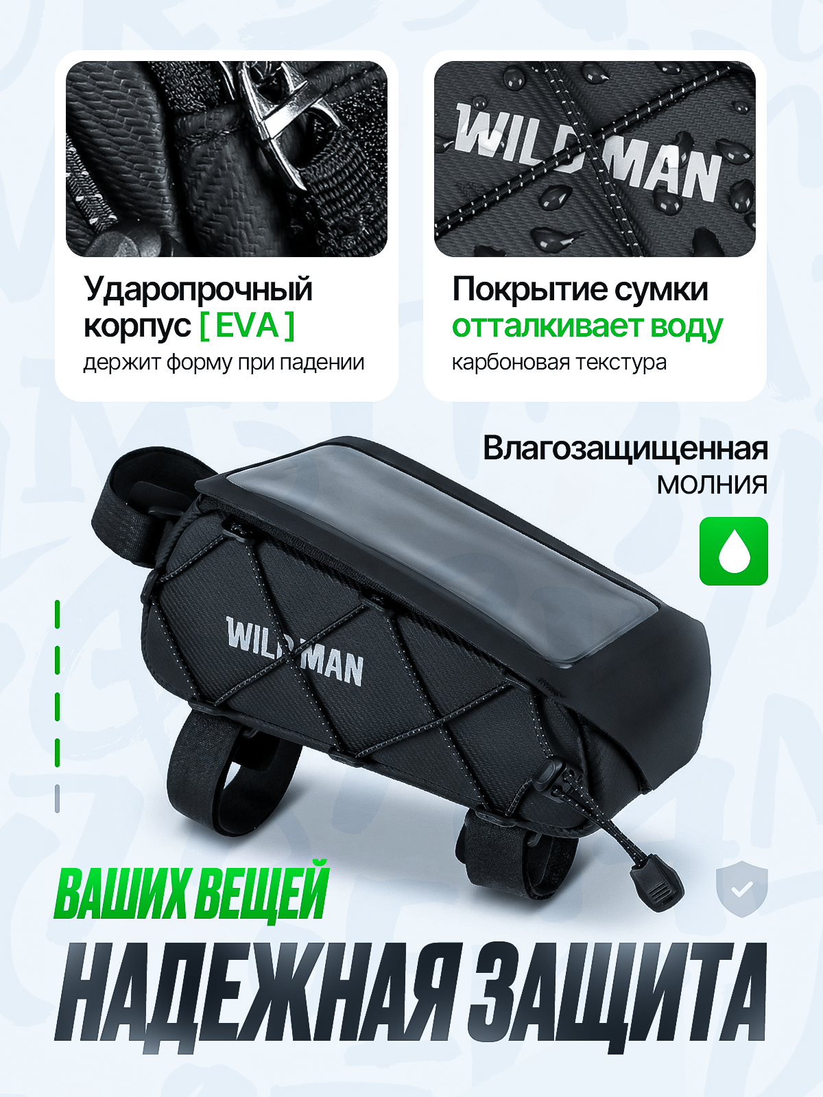 Велосумка. Дизайн карточек для маркетплейсов