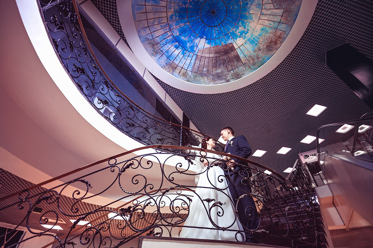 свадебная фотосессия в московском торговом центре