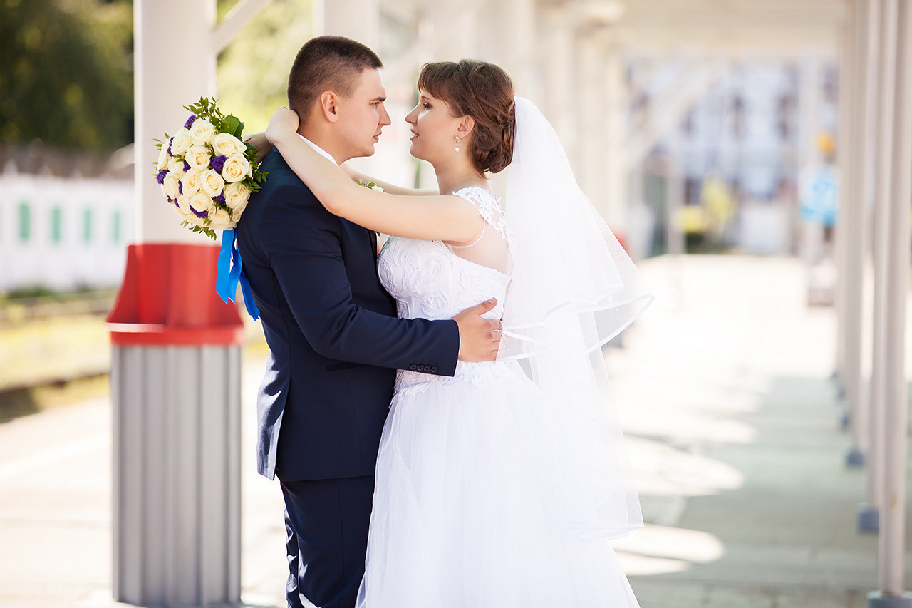 Свадебная романтика в Московском городском парке