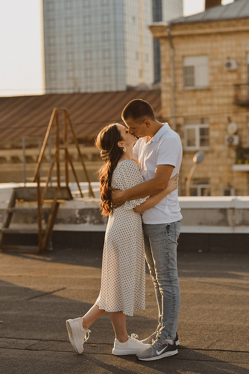 История любви на крыше. Свадебный и семейный фотограф в Ростове-на-Дону Елена Сторожок