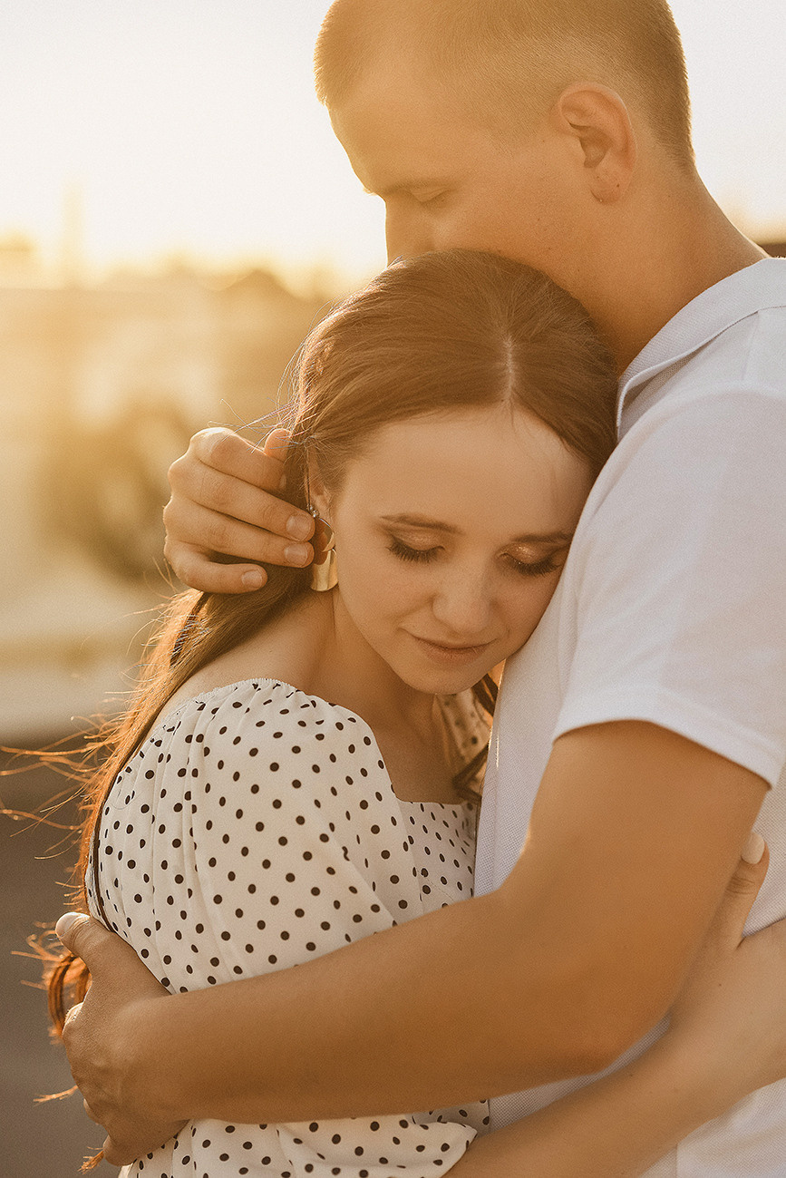 История любви на крыше. Свадебный и семейный фотограф в Ростове-на-Дону Елена Сторожок