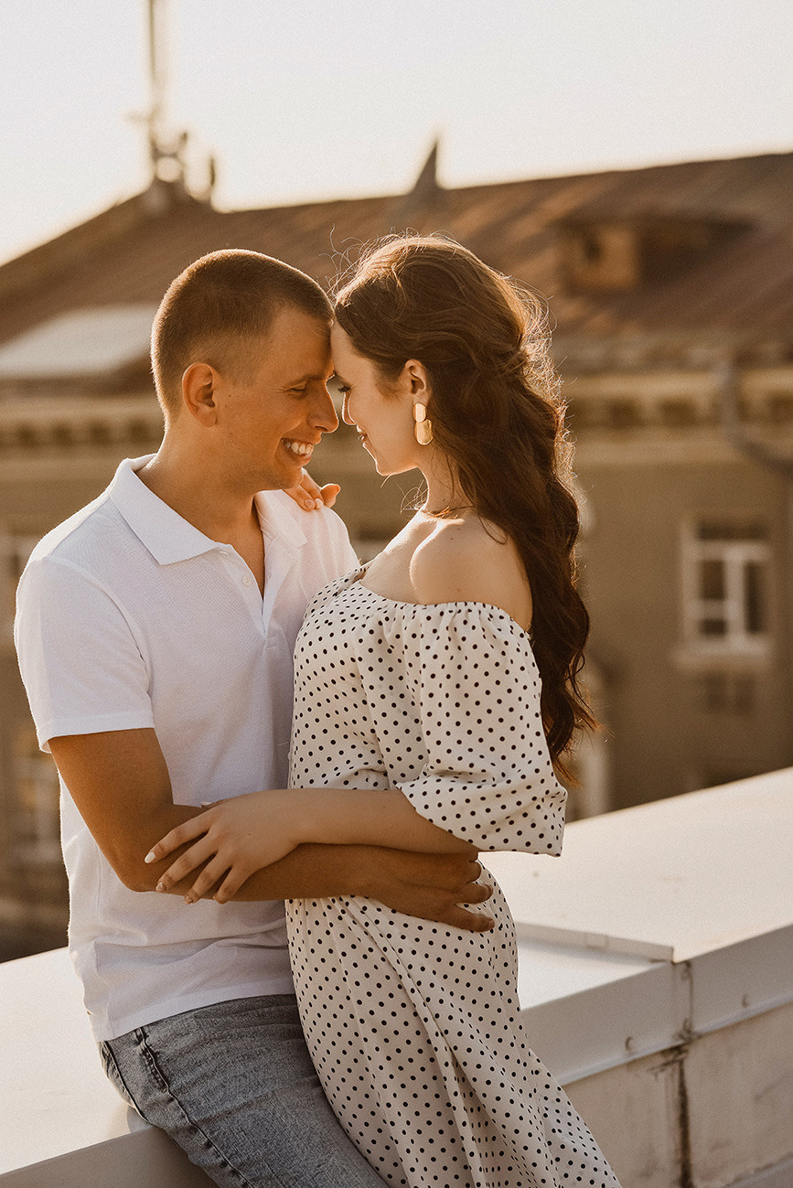 История любви на крыше. Свадебный и семейный фотограф в Ростове-на-Дону Елена Сторожок