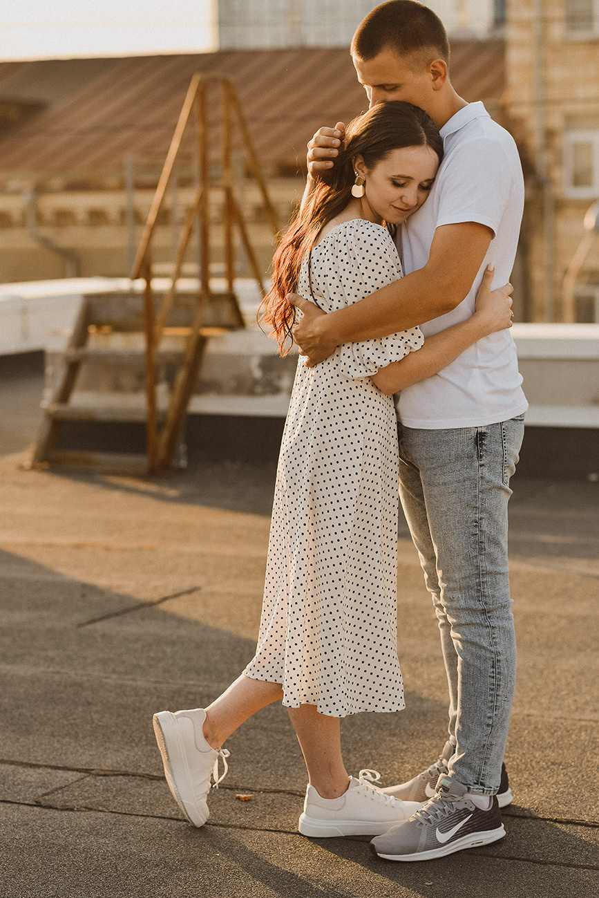 История любви на крыше. Свадебный и семейный фотограф в Ростове-на-Дону Елена Сторожок