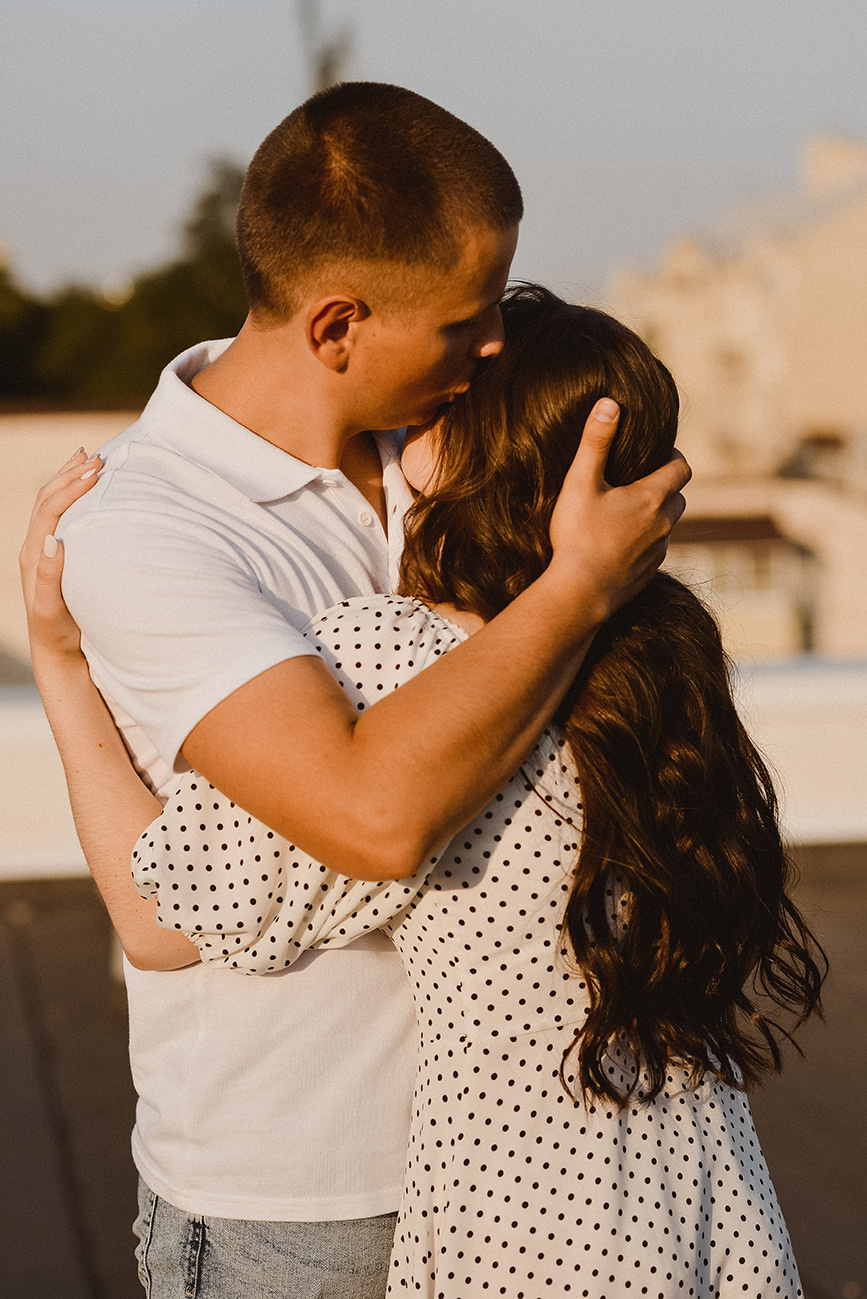 История любви на крыше. Свадебный и семейный фотограф в Ростове-на-Дону Елена Сторожок