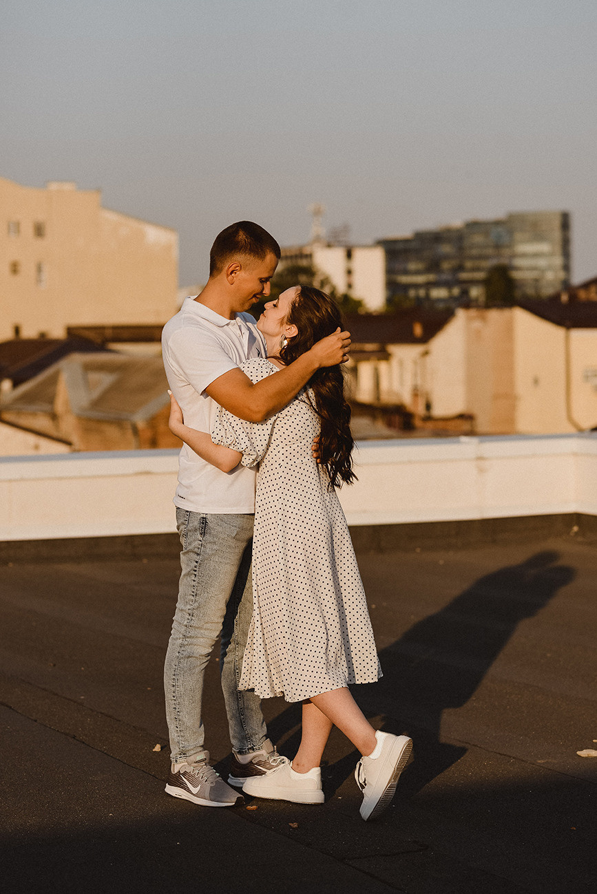 История любви на крыше. Свадебный и семейный фотограф в Ростове-на-Дону Елена Сторожок
