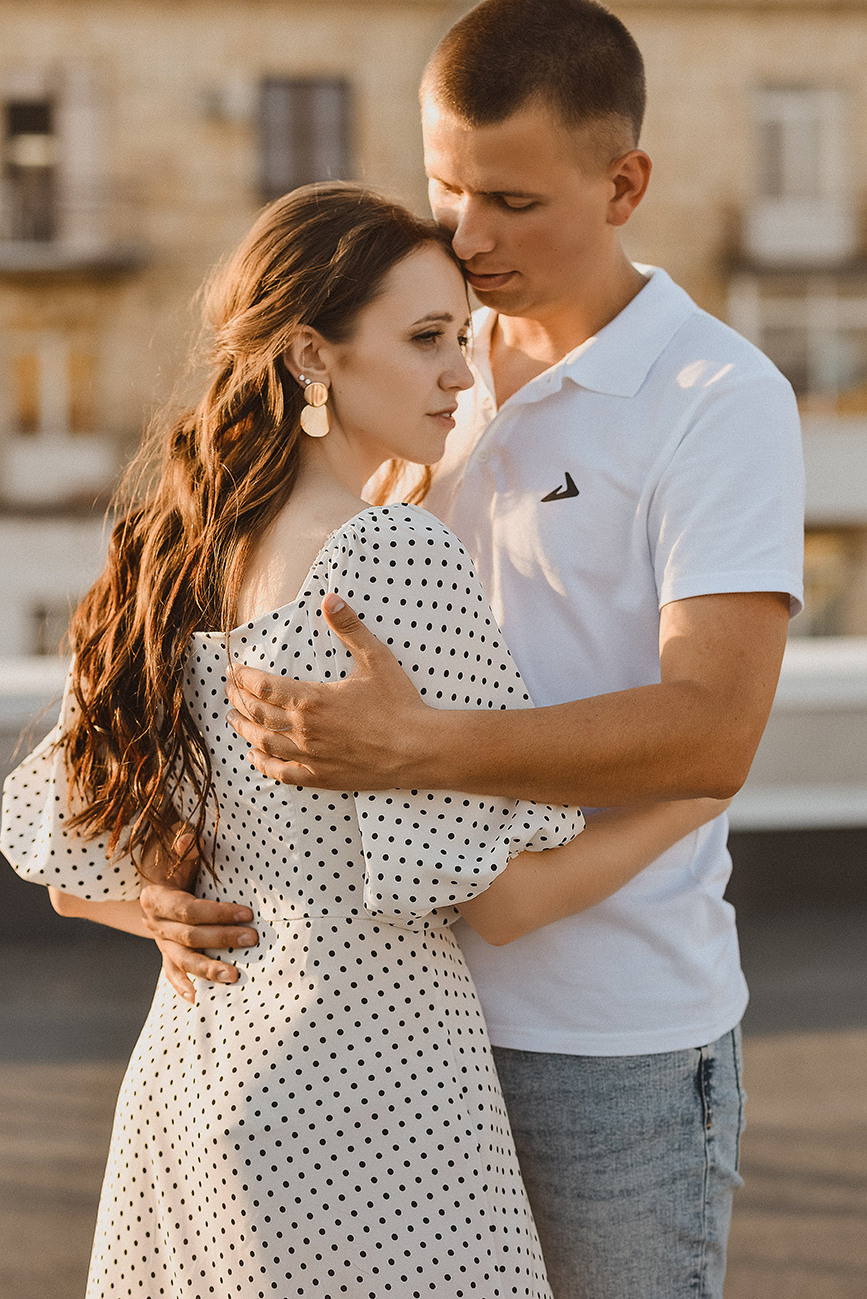 История любви на крыше. Свадебный и семейный фотограф в Ростове-на-Дону Елена Сторожок