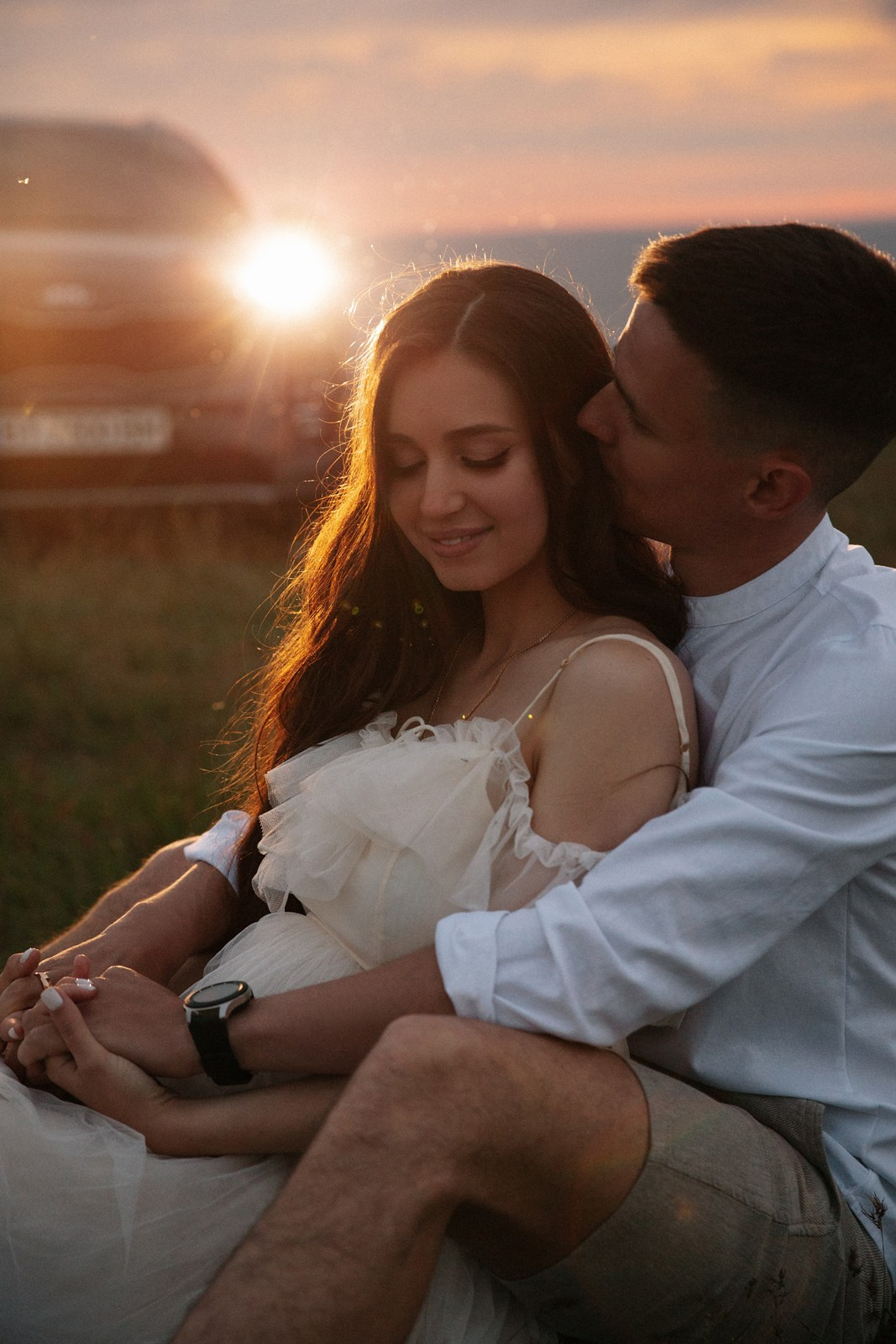 Съемка в ожидании с мужем на закате. Свадебный фотограф и видеограф Краснодар, Ростов, Сочи, Новороссийск