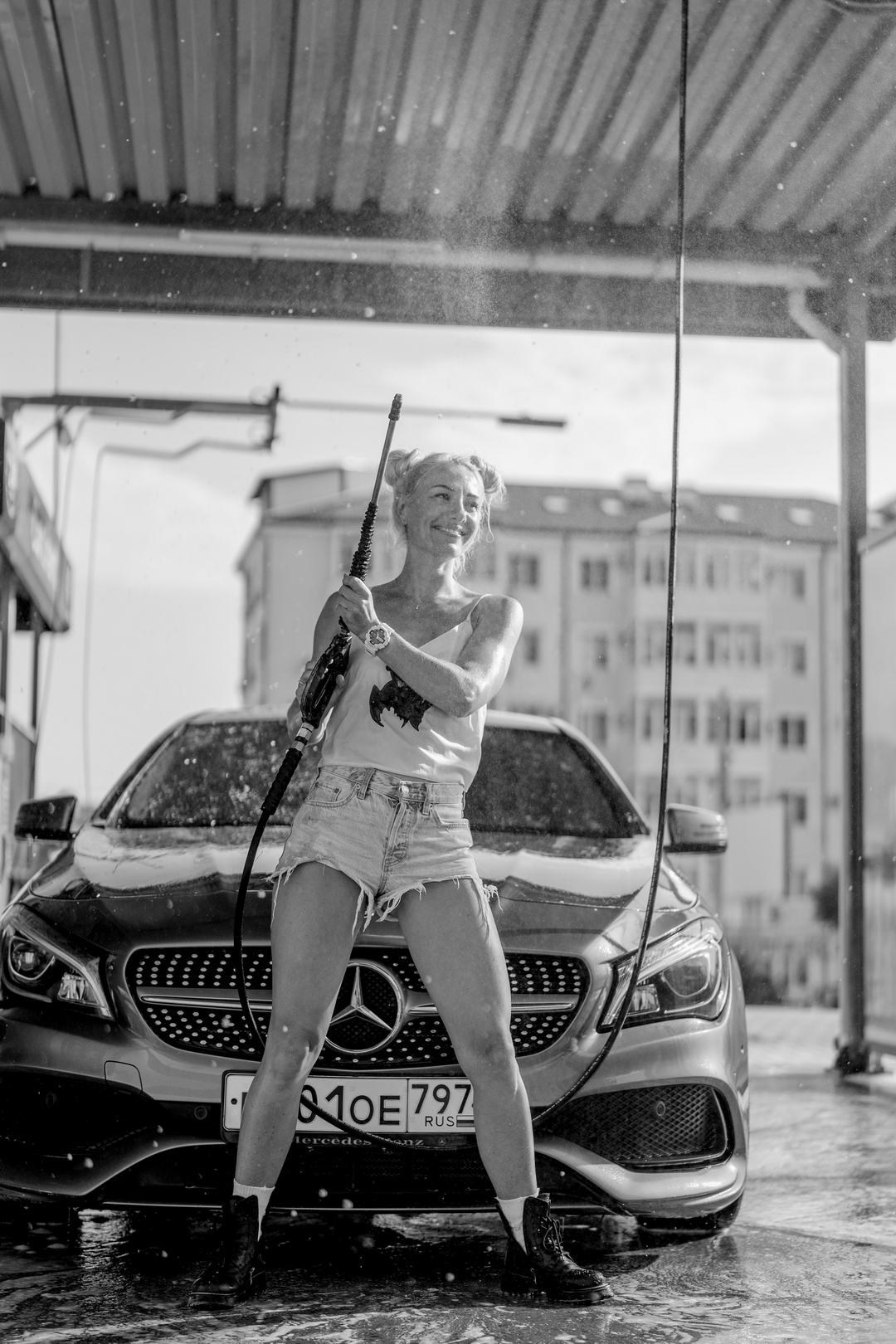 Фотосессия в Геленджике: На автомойке — фотограф Жанна Шестопалова
