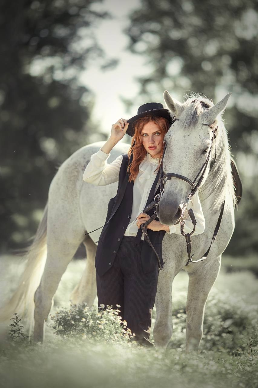 Портрет с лошадьми. Photograpther Gracheva Sveta