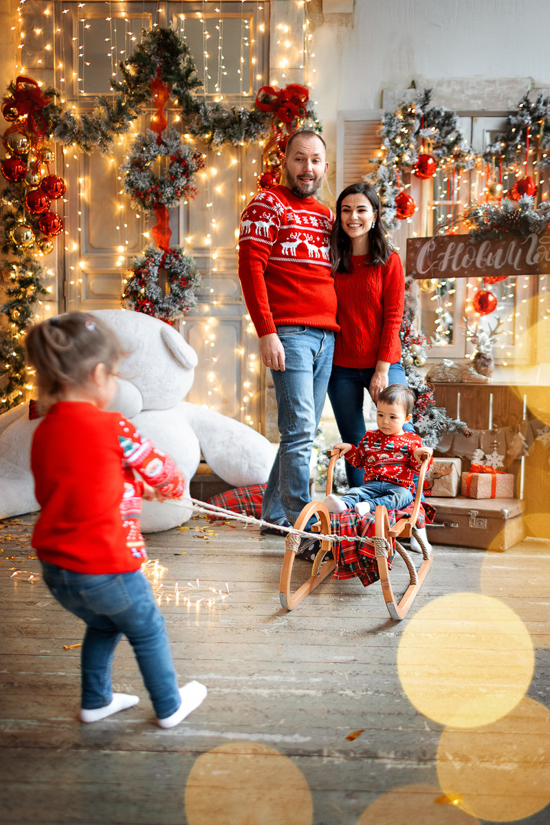 НОВЫЙ ГОД. Семейный фотограф в Москве выпускные альбомы Клюковская Надежда