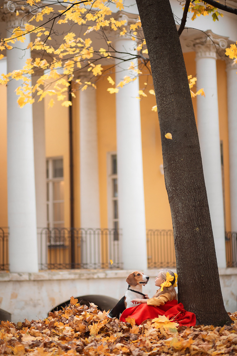 ТЕПЛАЯ ОСЕНЬ. Семейный фотограф в Москве выпускные альбомы Клюковская Надежда