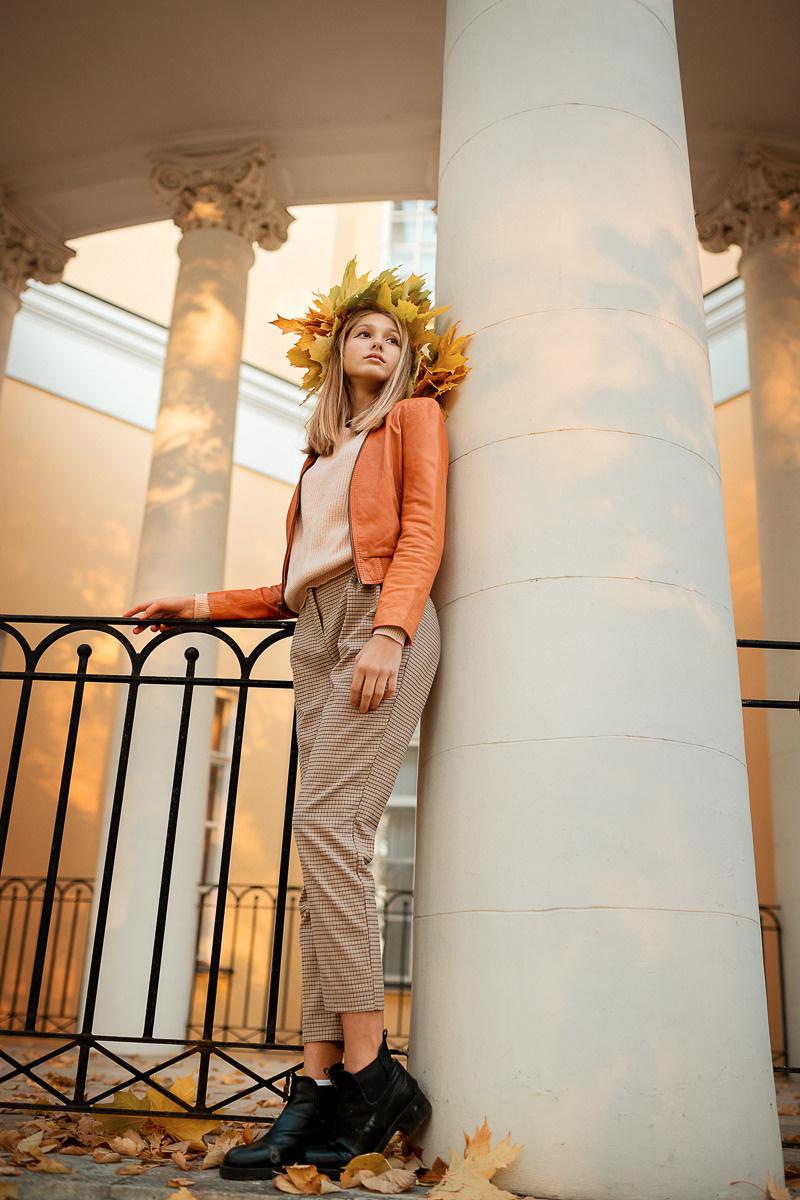 ТЕПЛАЯ ОСЕНЬ. Семейный фотограф в Москве выпускные альбомы Клюковская Надежда