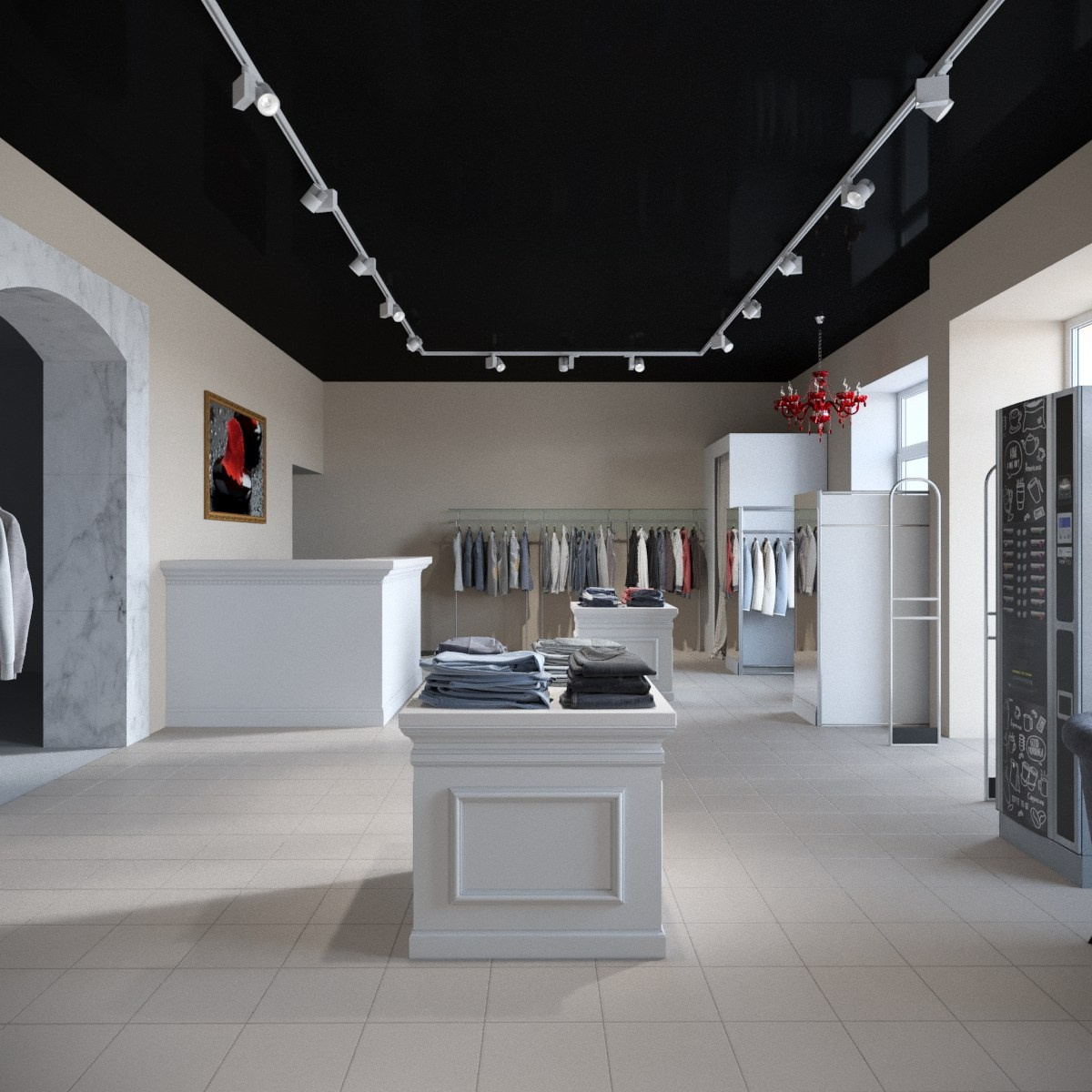 Galant shop. Interior designer Nataliia Iksanova