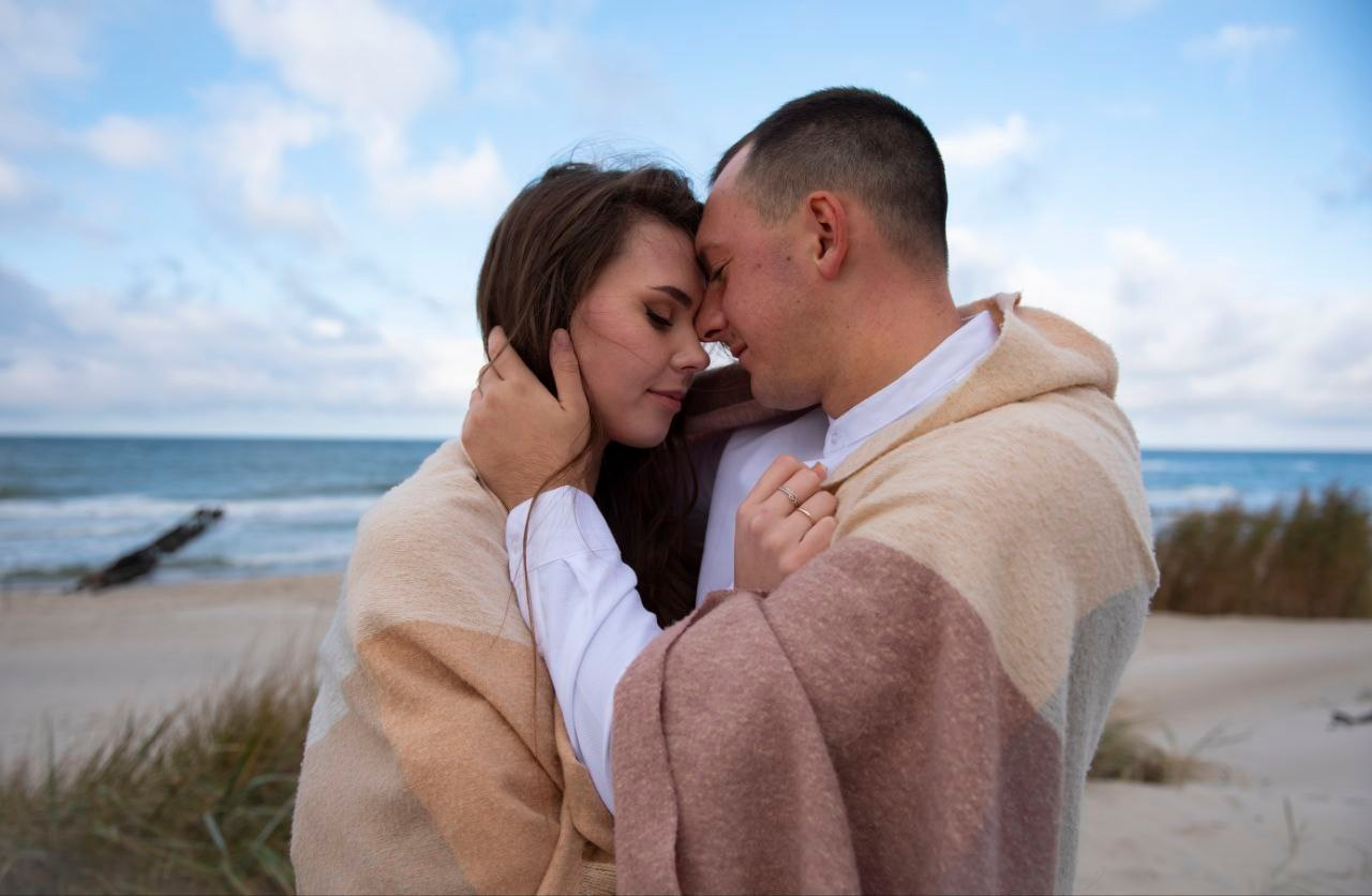 Лавстори на берегу моря. Фотограф Зеленоградск