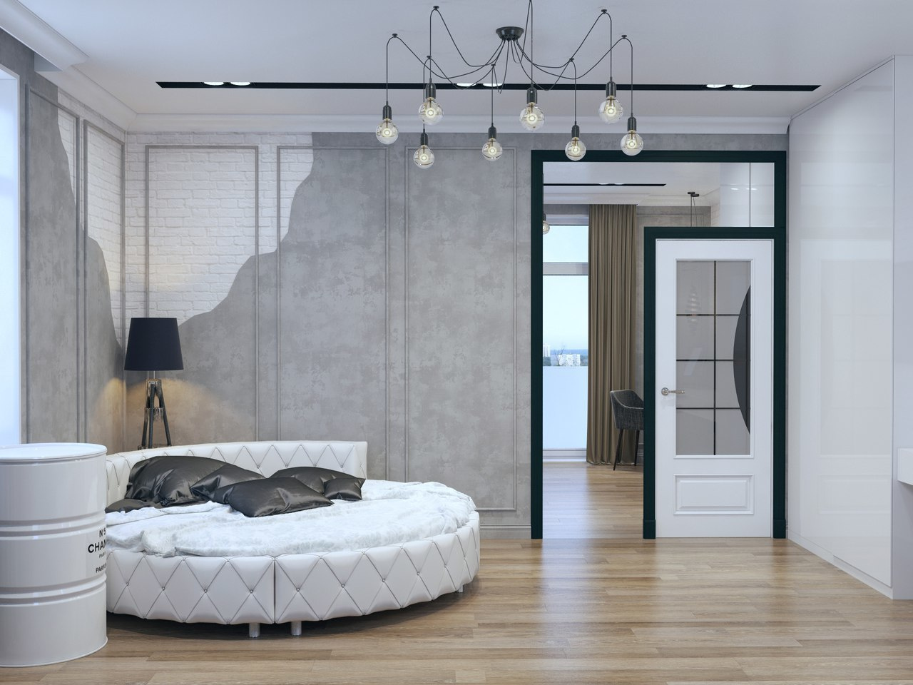 Двухэтажный дом в д. Горки, 200 м. кв. Неоклассика. Студия Дизайна интерьера Tsvetdesign. Дизайнер в Санкт-Петербурге