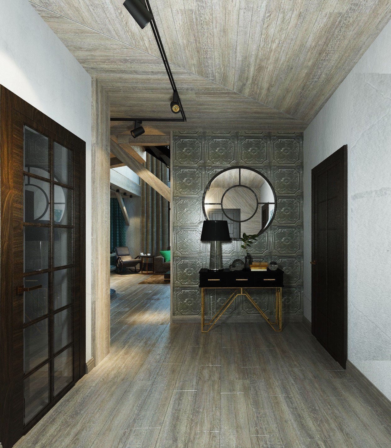 Шале на горе Можайская в 3 этажа. Стиль модерн + шале. Студия Дизайна интерьера Tsvetdesign. Дизайнер в Санкт-Петербурге