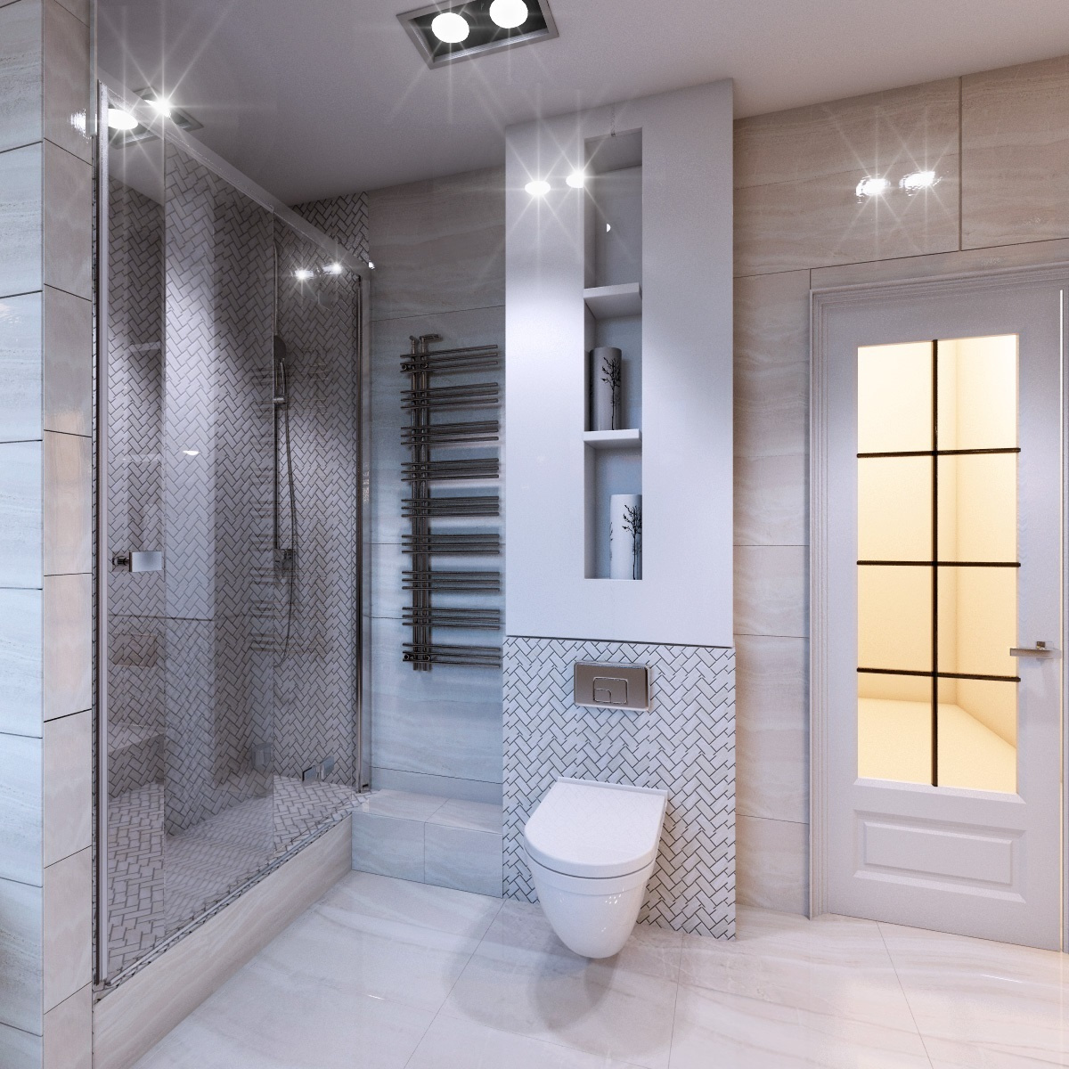 Двухэтажный дом в д. Горки, 200 м. кв. Неоклассика. Студия Дизайна интерьера Tsvetdesign. Дизайнер в Санкт-Петербурге