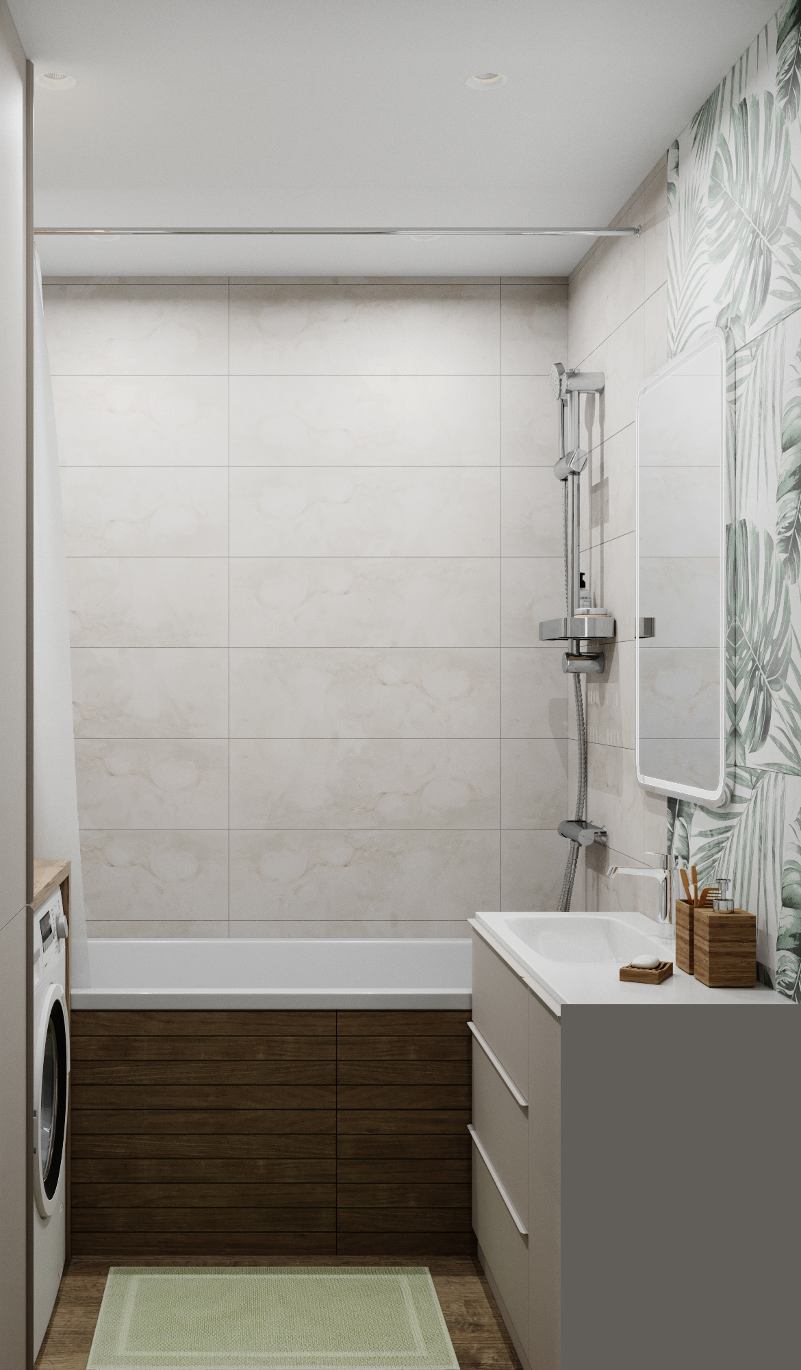 Двухкомнатная квартира 60 м.кв, Москва. Студия Дизайна интерьера Tsvetdesign. Дизайнер в Санкт-Петербурге