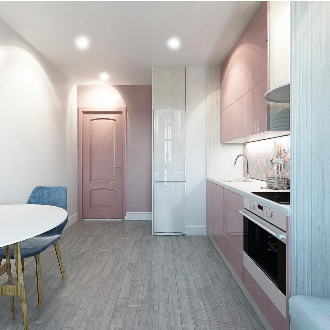 Однокомнатная квартира для студентки. Скандинавский стиль. Студия Дизайна интерьера Tsvetdesign. Дизайнер в Санкт-Петербурге