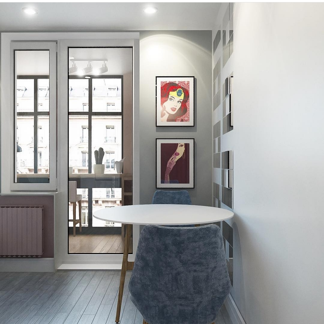 Однокомнатная квартира для студентки. Скандинавский стиль. Студия Дизайна интерьера Tsvetdesign. Дизайнер в Санкт-Петербурге