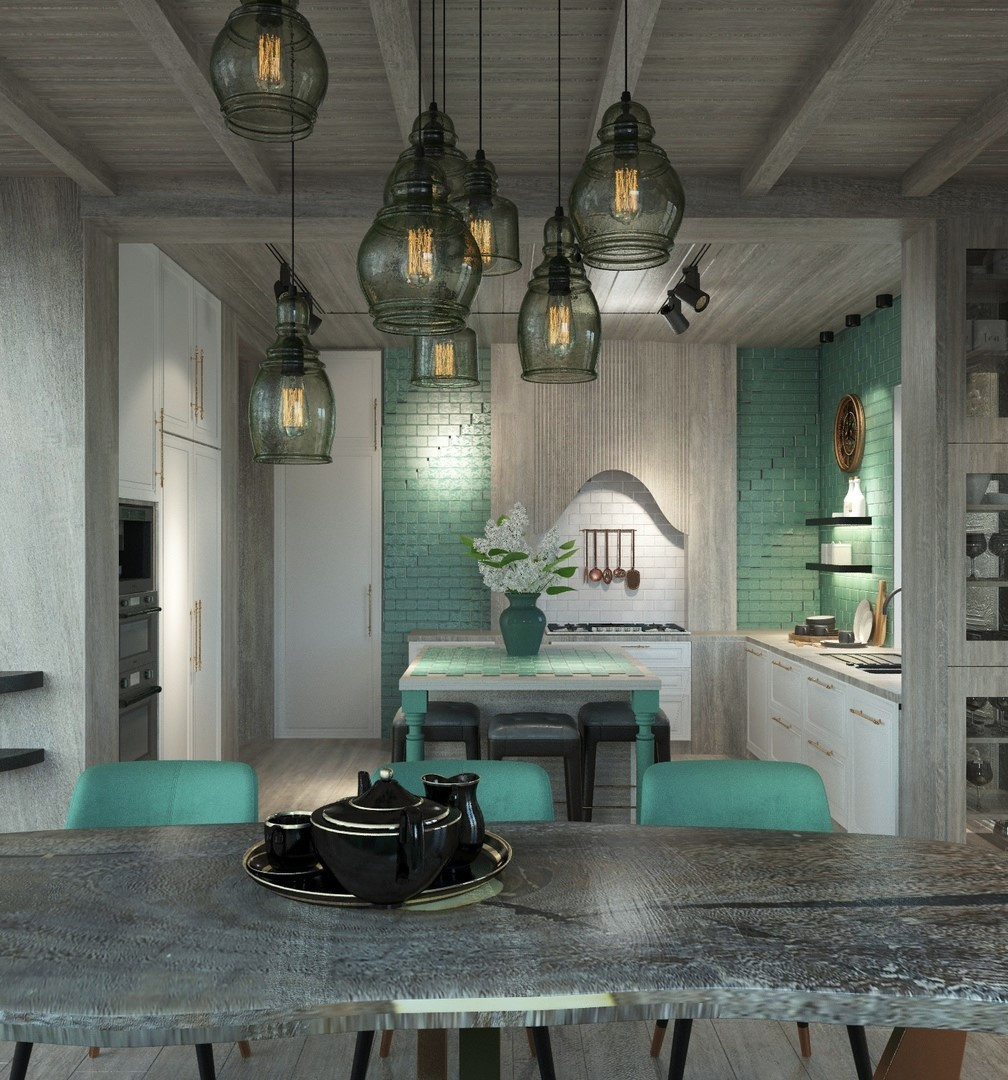 Шале на горе Можайская в 3 этажа. Стиль модерн + шале. Студия Дизайна интерьера Tsvetdesign. Дизайнер в Санкт-Петербурге