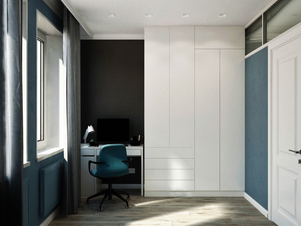 Трехкомнатная квартира в скандинавском стиле. Студия Дизайна интерьера Tsvetdesign. Дизайнер в Санкт-Петербурге