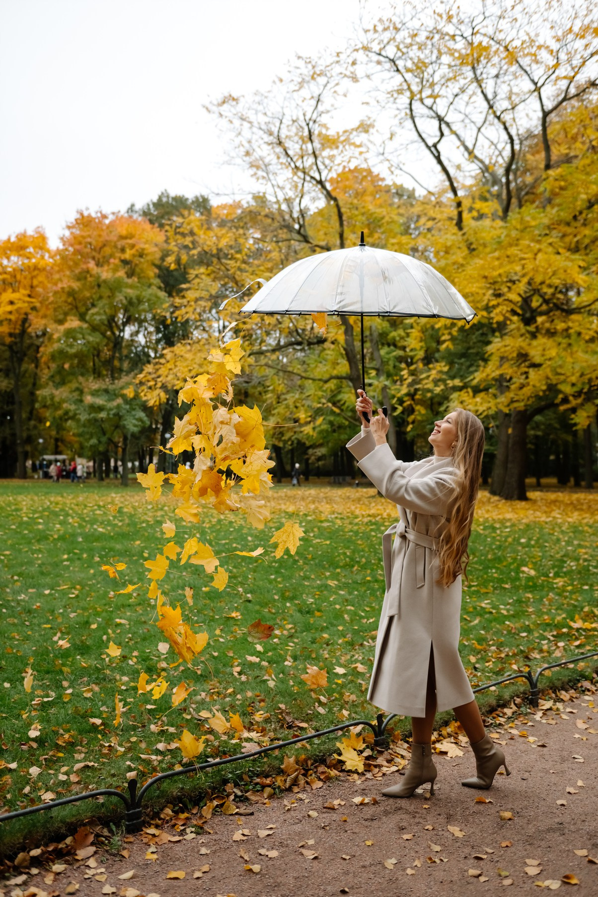 Осенняя фотосессия в Питере в Михайловском саду. Свадебный и сеейный фотограф в Санкт-Петербурге Елена Худякова