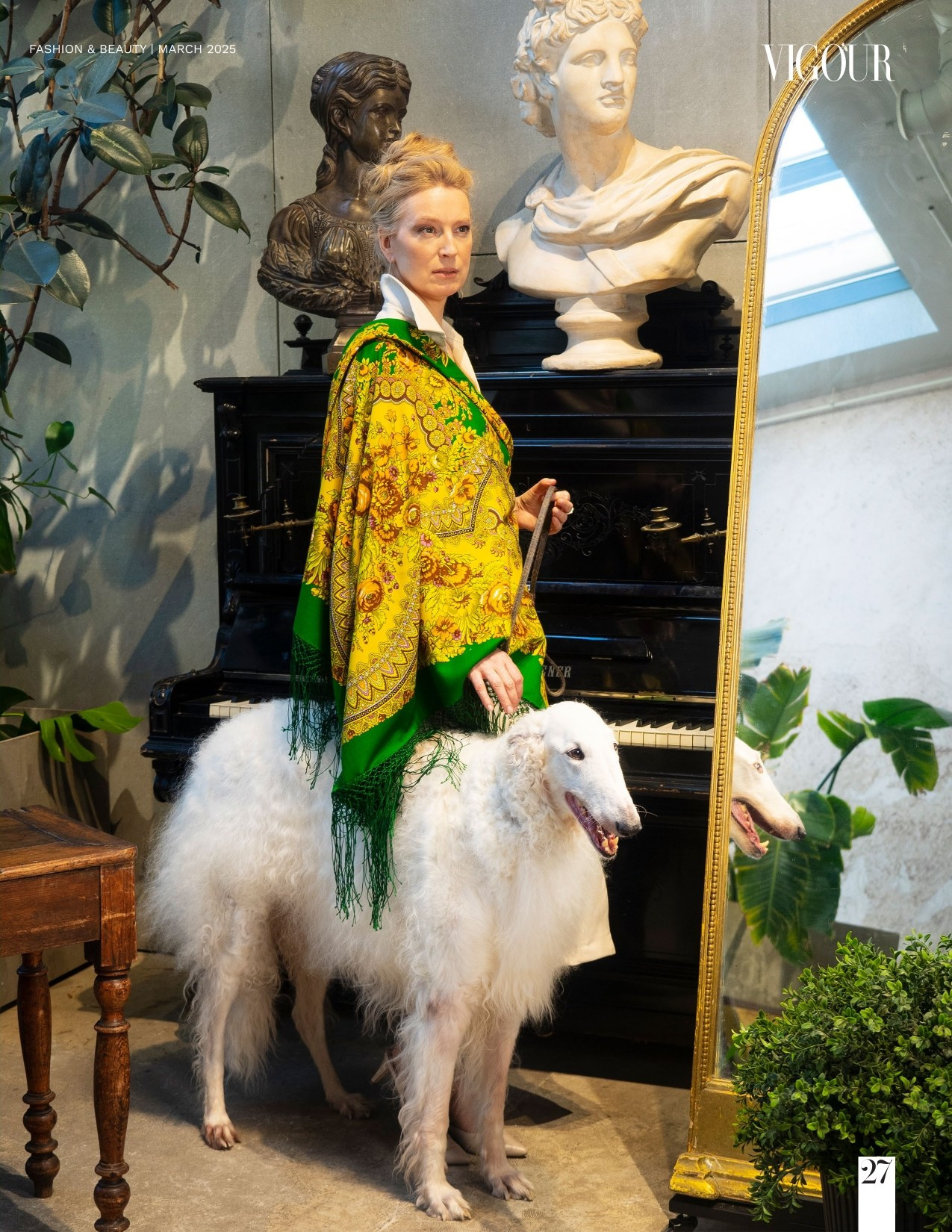 Публикация в Vigour Fashion Magazine, 2025. Коллекционер и искусствовед Олеся Ястребова